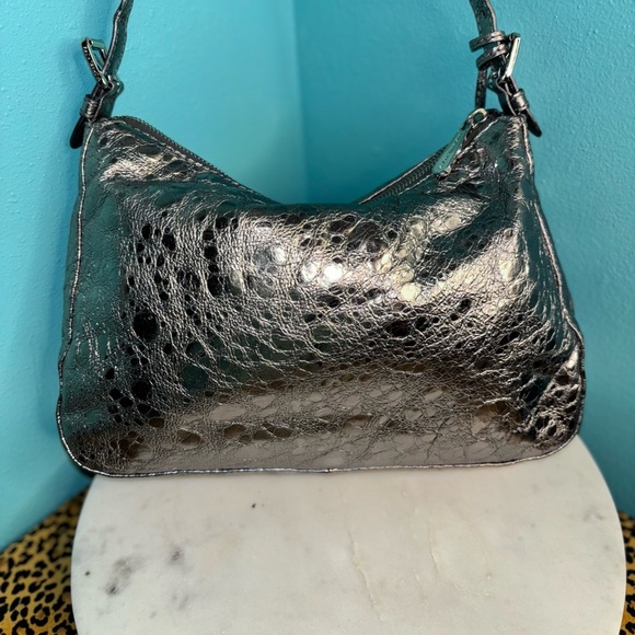 Michael Kors Metallic Silver Shoulder Bag - Picture 3 of 9